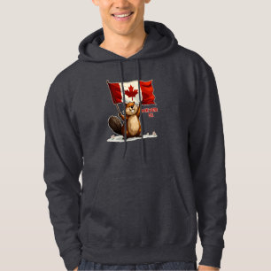 Never 51, Canada Canadian Flag Maple Leaf, Beaver Hoodie