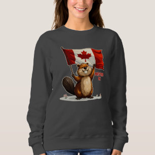 Never 51, Canada Canadian Flag Maple Leaf, Beaver Sweatshirt