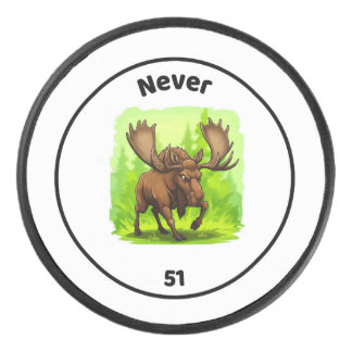 Never 51 Hockey Puck