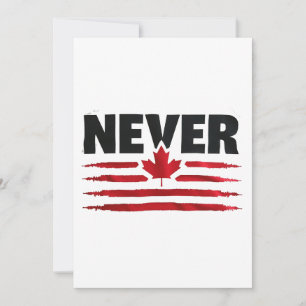 Never 51st Canadian American Trump Politic  Holiday Card