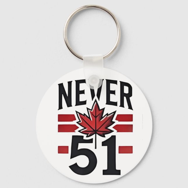 Never 51st Funny Canada is not Fot Sale  Keychain (Front)