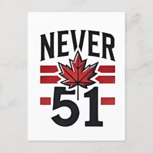 Never 51st Funny Canada is not Fot Sale  Postcard