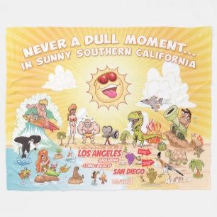 Never a Dull Moment California Fleece Blanket