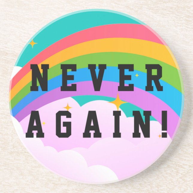 NEVER AGAIN COASTER (Front)