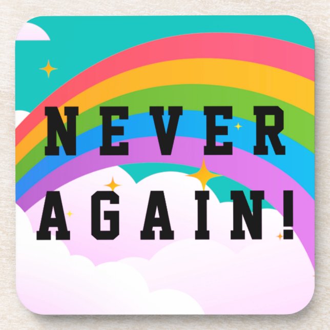 NEVER AGAIN COASTER (Front)