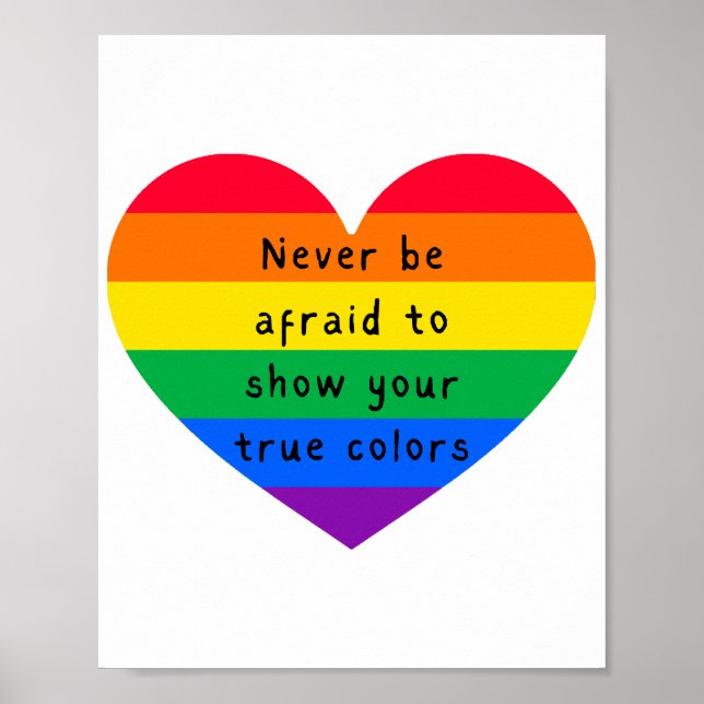 Never be Afraid Poster (Front)