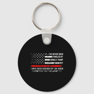 Never Been Fondled Never Been Fondled By Donald Tr Keychain