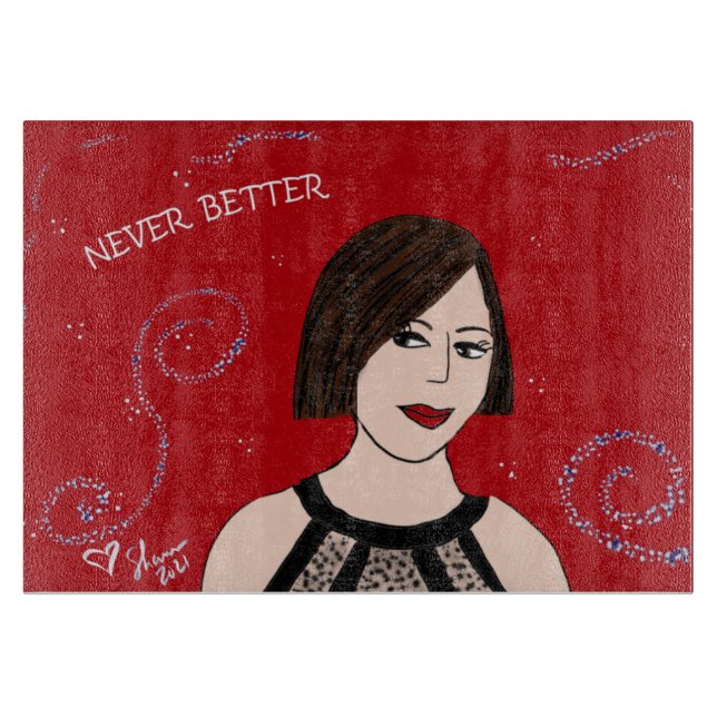 NEVER BETTER CUTTING BOARD (Front)