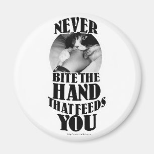 Never Bite that Hand Magnet