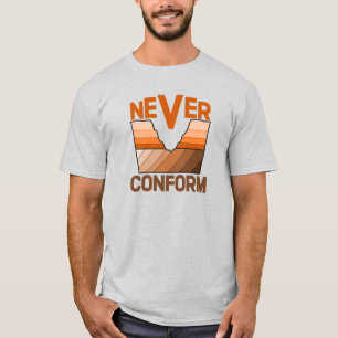 Never Conform- Geologist's Angular Unconformity T-Shirt