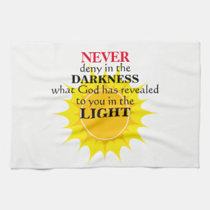 Never Deny in the Darkness Kitchen Towel