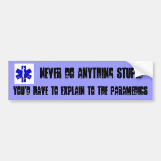 NEVER do anything stupid Bumper Sticker