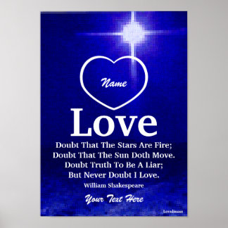Never Doubt I Love You Poster-Customize Poster