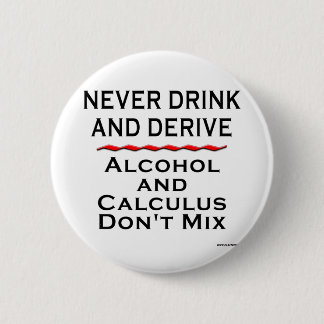Never Drink and Derive 2 Inch Round Button