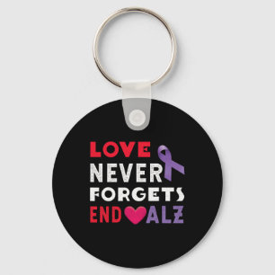 Never End Alzheimer End Heimer Heimers Awareness Keychain