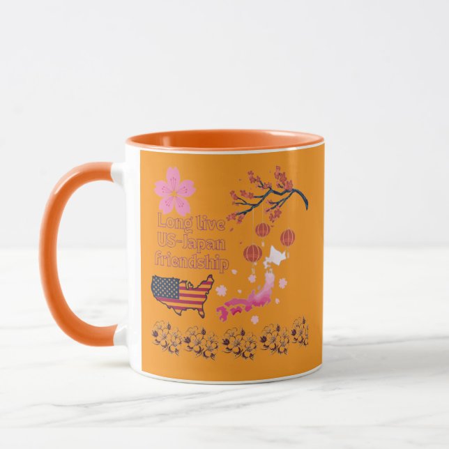 Never ending friendship orange mug (Left)