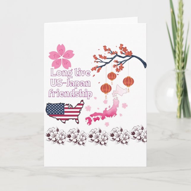 Never ending friendship white card (Front)