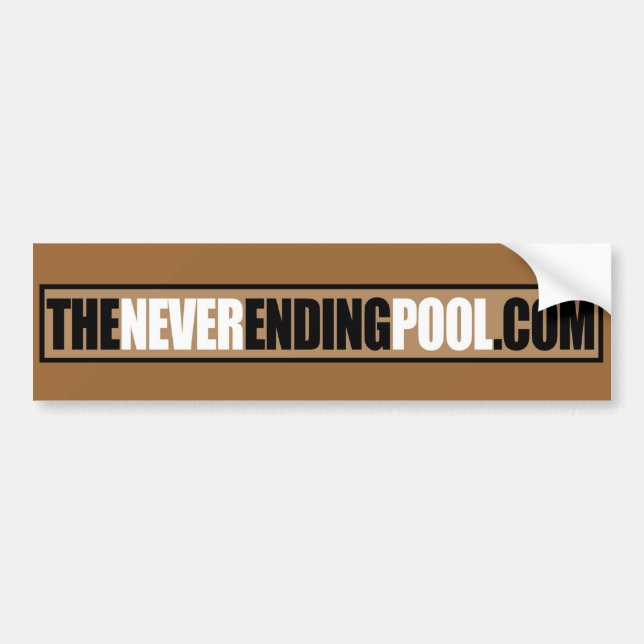Never Ending Pool - Bumper Sticker (Front)