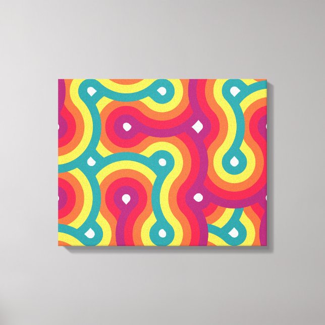 Never ending swirls  canvas print (Front)