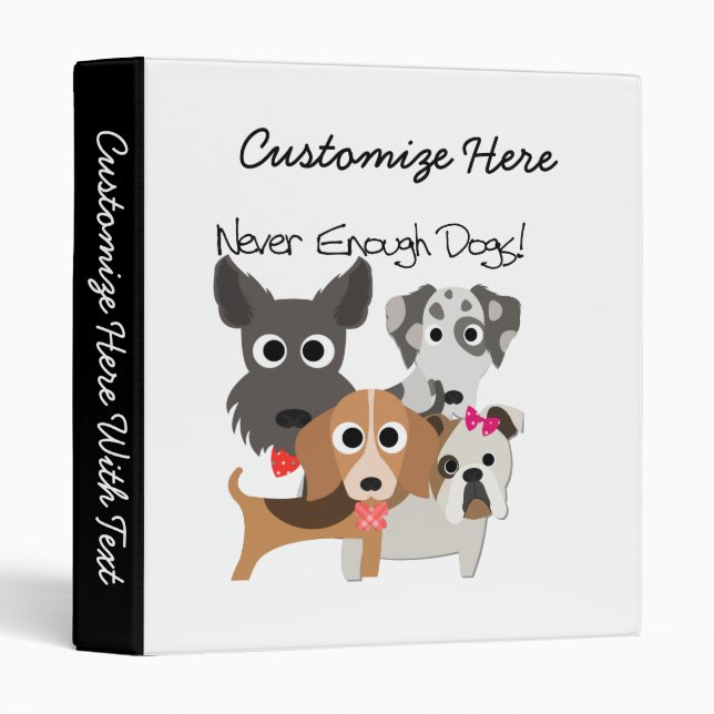 Never Enough Dogs Binder (Front/Spine)