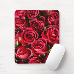 Never Enough Red Rose Flowers Mouse Pad