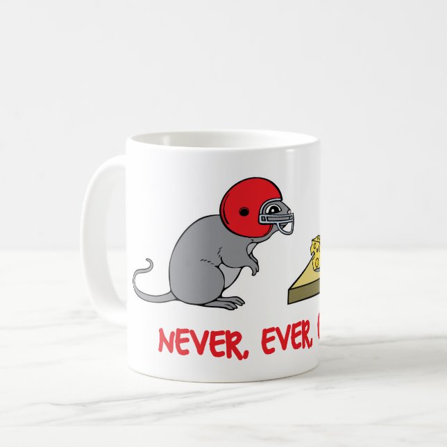 Never ever give up coffee mug (Front Left)