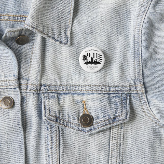 Never forget/ 25th anniversary Tote Bag 1 Inch Round Button (In Situ)