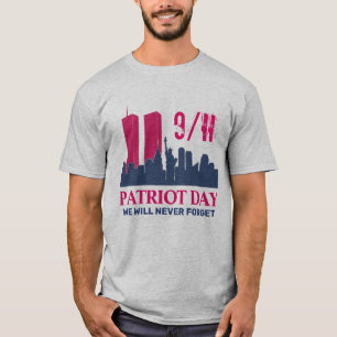 Never Forget 911 20th Anniversary Patriot Day 2021 T-Shirt