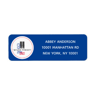 Never Forget 911 Patriotic WTC Return Address