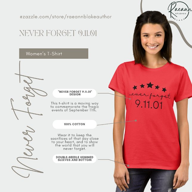 Never Forget 9/11  T-Shirt (Creator Uploaded)