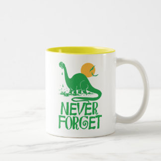 Never Forget Big Dot Two-Tone Coffee Mug