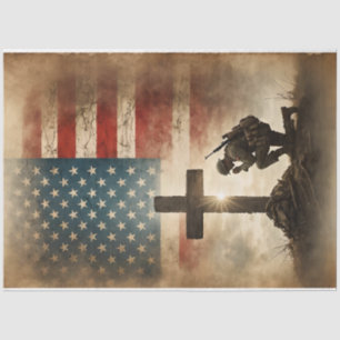 Never Forget by Decoupage Central Tissue Paper