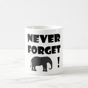 never forget classic mug