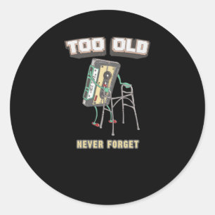 Never Forget Classic Round Sticker