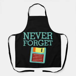 Never Forget Computer IT Tech Software Programmer Apron