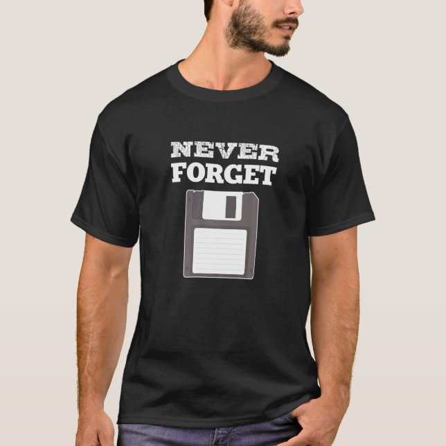 Never Forget Computer Nerd Premium T-Shirt (Front)