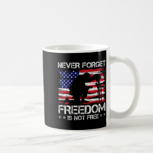Never Forget Freedom Isnt US Veteran Memorial Day Coffee Mug