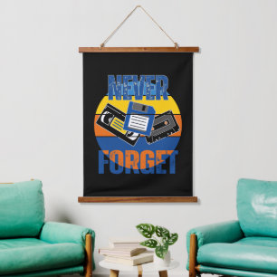 NEVER FORGET HANGING TAPESTRY