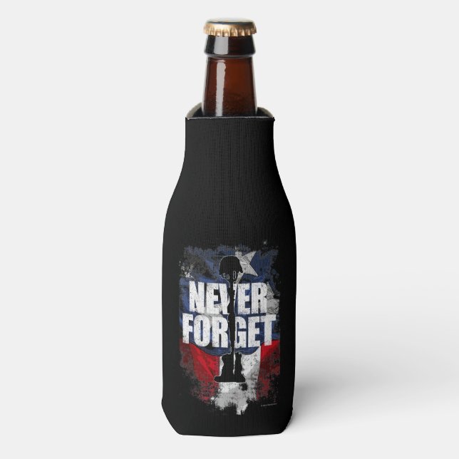 Never Forget (Memorial Day) Bottle Cooler (Bottle Front)