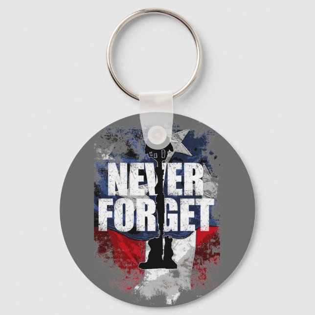 Never Forget (Memorial Day) Keychain (Front)