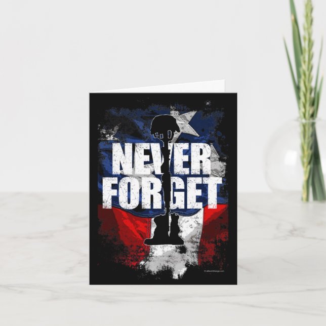 Never forget memorial day Never forget memorial da Card (Front)