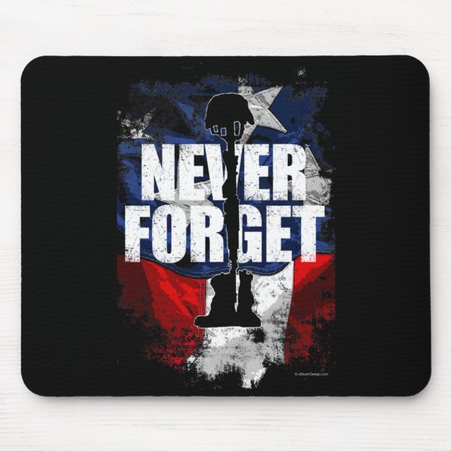 Never forget memorial day Never forget memorial da Mouse Pad (Front)