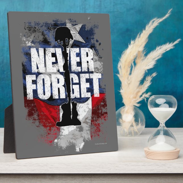 Never Forget (Memorial Day) Plaque (Side)