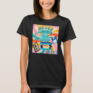 Never Forget Old Telephones Cassettes VHS Tapes or T-Shirt