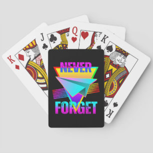 Never Forget Paper Airplane Playing Cards