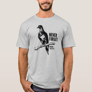 Never Forget Passenger Pigeon Martha T-Shirt