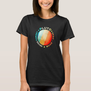 Never Forget Pluto  Funny Retro Planet Space Scien T-Shirt