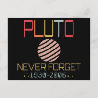 Never Forget Pluto Retro Funny Space, Science