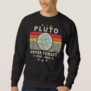 Never Forget Pluto Retro Style Funny Science Tee