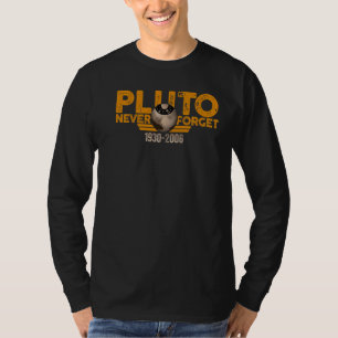 Never Forget Pluto Retro Style Space 11 T-Shirt